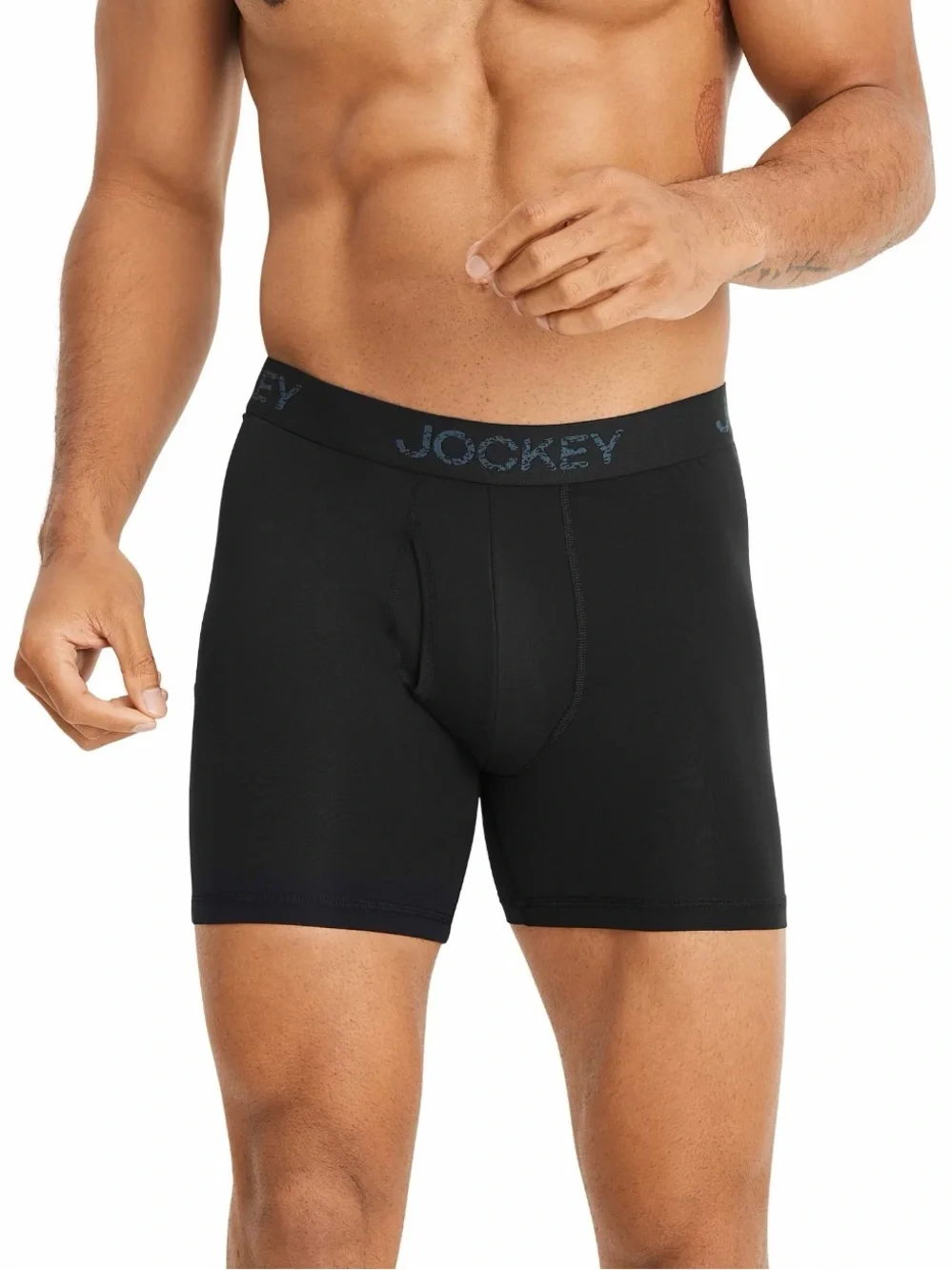 Everyday Active Microfiber Boxer Brief Underwear, 6” Inseam, Pack of 3 - Picture 2 of 7